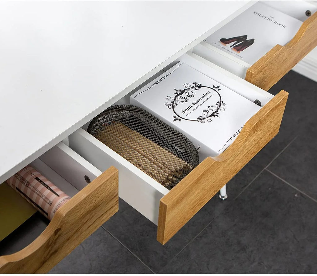 Computer Desk with 3 Drawers, 43 Inches X618