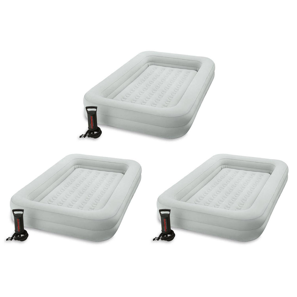 3 Pack Raised Frame Air Mattress Bed with Hand Pump Z98616