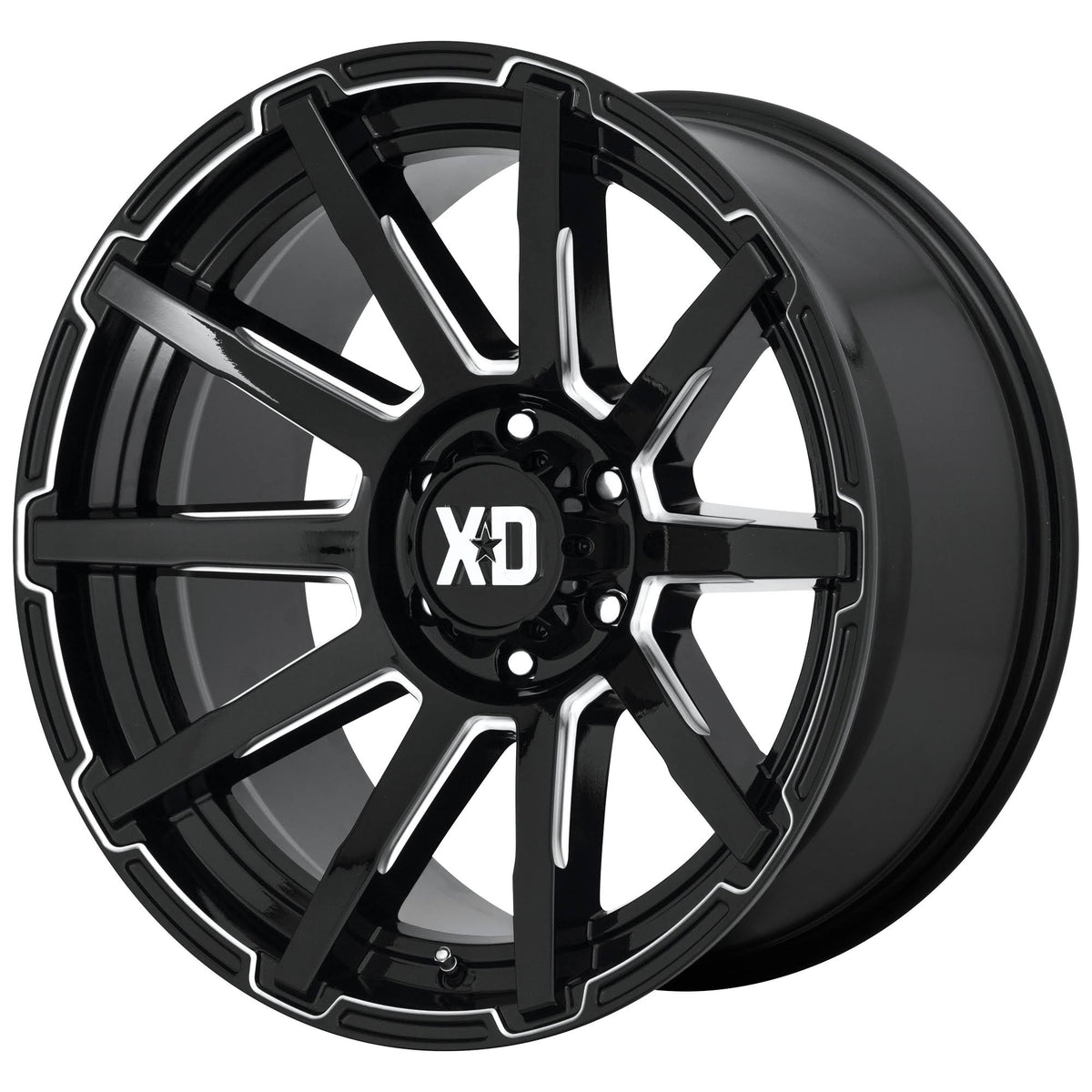 Milled Gloss Black Wheel C523