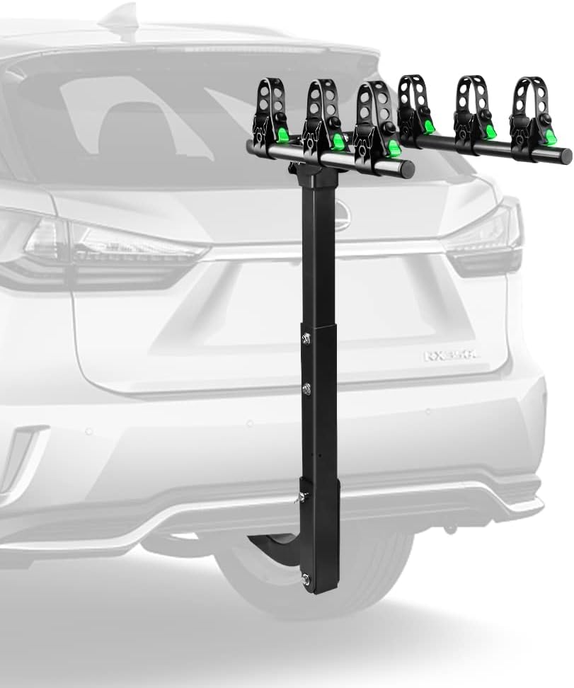 3 Bike Hitch Rack with 2-Inch Receiver Double Foldable Rack B27098