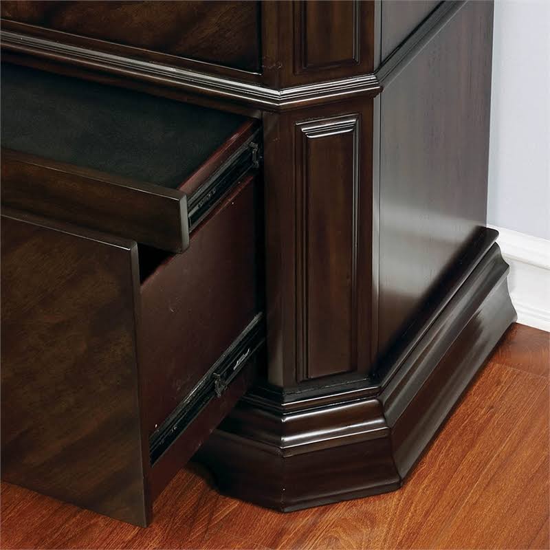 Espresso 2-Drawer Wood Chest V756