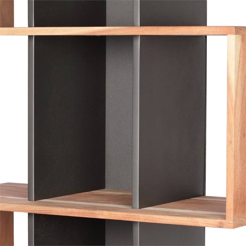 Natural Acacia Wood Bookcase F105