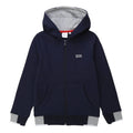Navy Blue Zip Up Top X310616