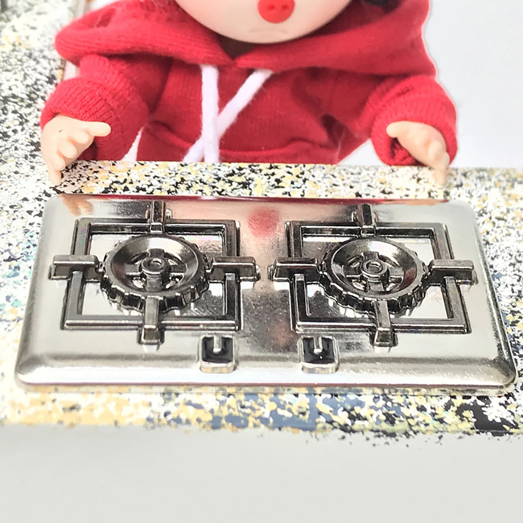 Metal Miniature Dollhouse Gas Stove L7761