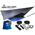 Camping Hammock with Mosquito Net Rain Fly Tree Straps J5200