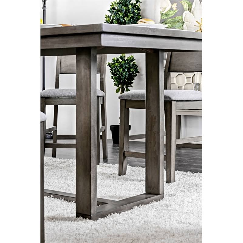 Gray Wood Counter Dining Table Y92457