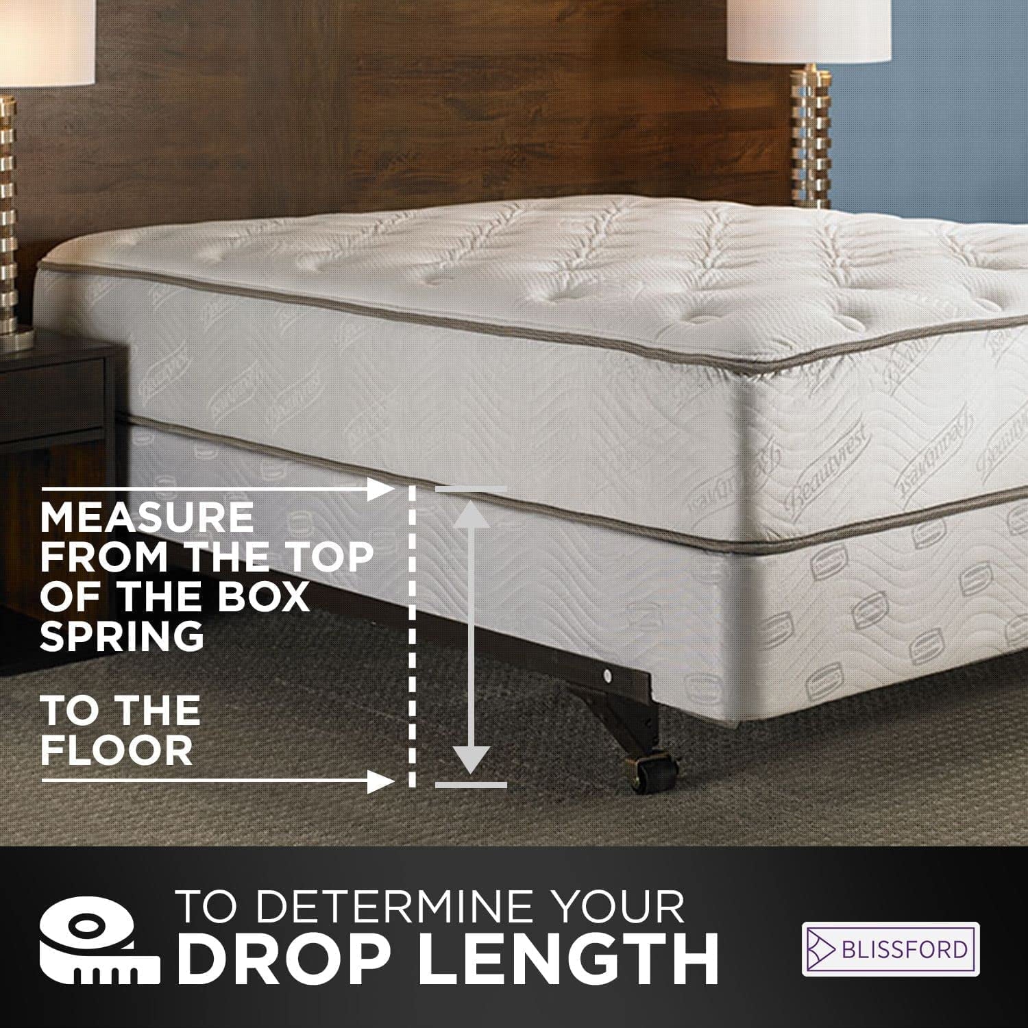 Twin Stone 18 inch Drop Poly/Cotton Bed Skirt L405406