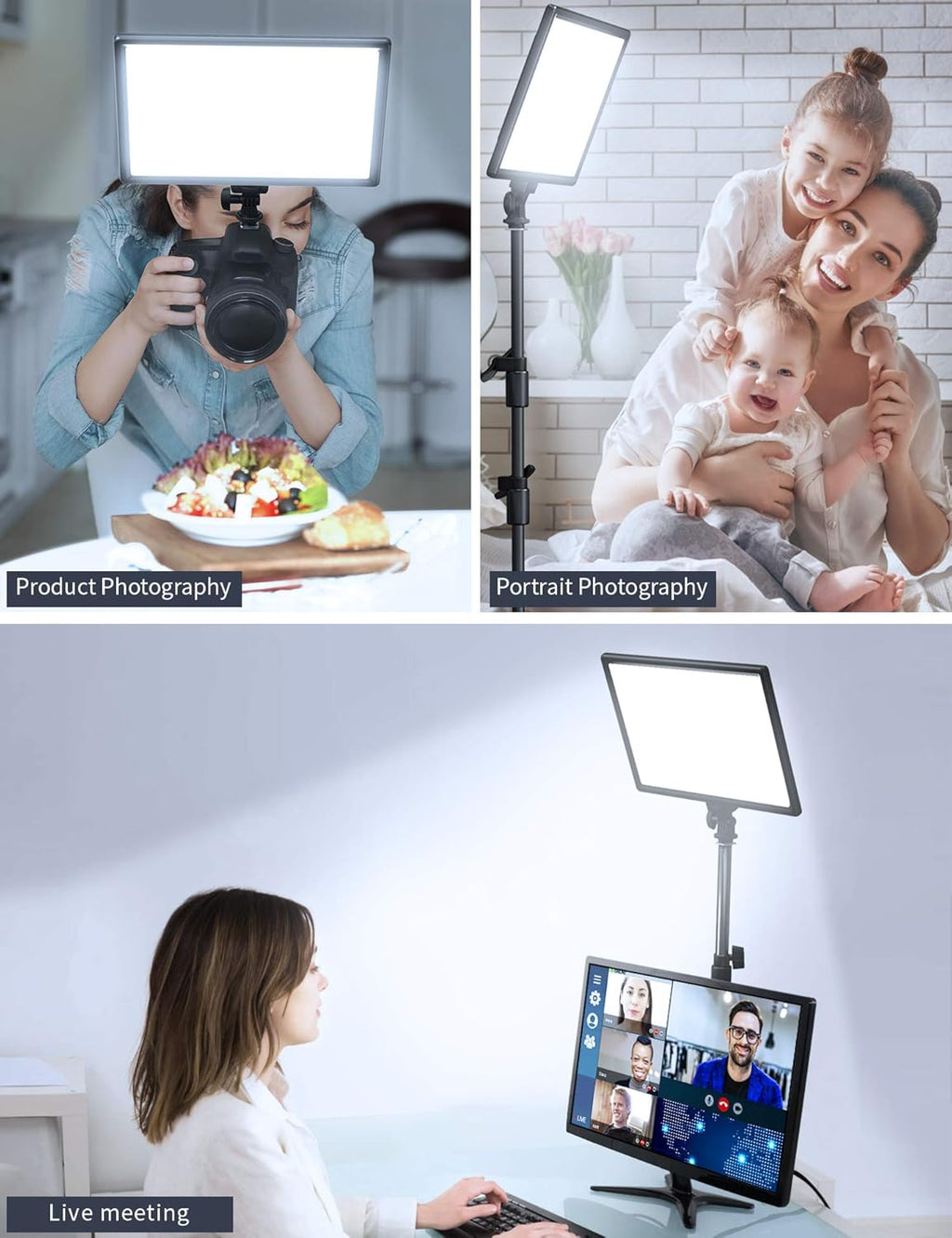 LED Video Soft Light Panel with Dual Rechargeable Battery Y227661