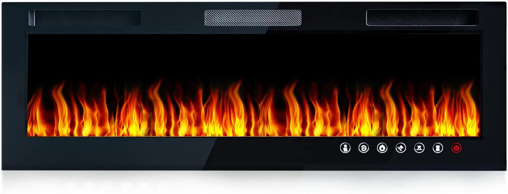 Electric Fireplace Heater with Remote Control, 750/1500W Y23852