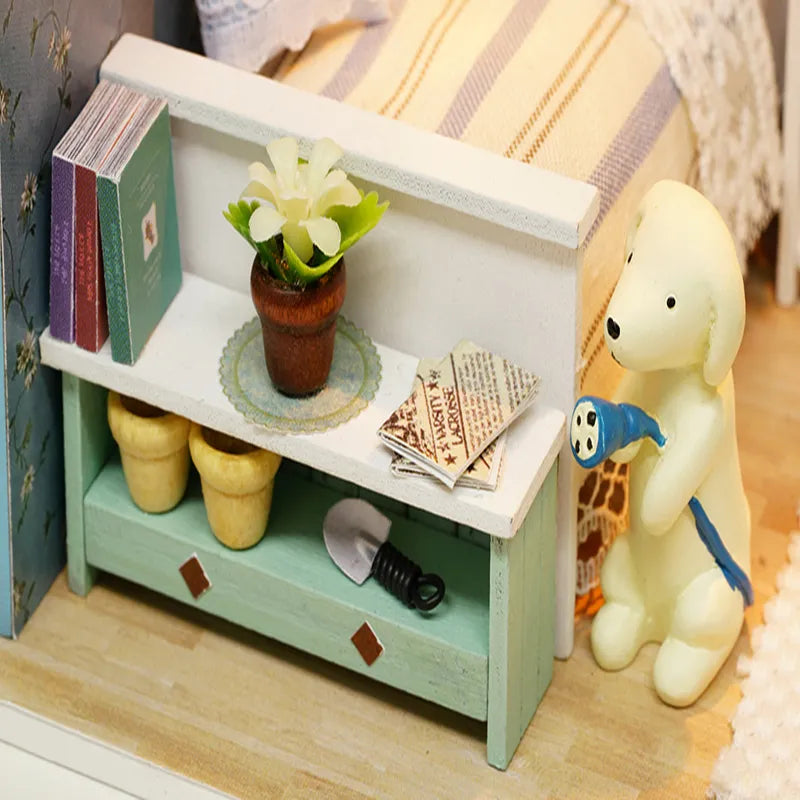 Doll House DIY Miniature Dollhouse Toy Furnitures I861597
