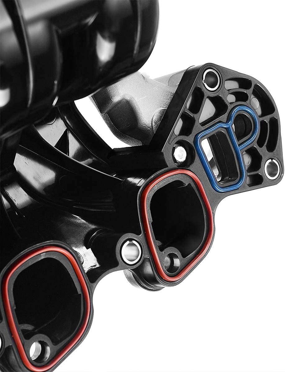 Upper Intake Manifold with Thermostat Compatible with Ford Crown Victoria Mustang Explorer Lincoln Town Car Mercury Grand Marquis Mountaineer 2001-2011 (V8 4.6L Only) I38877