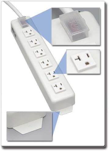6 Outlet Power Strip, 20A, 15ft Cord with 5-20P Plug R55434