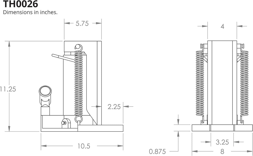 Hydraulic Toe Jack (10 Ton - 20 Ton) Lift Capacity V60433