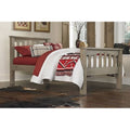Kids Twin Slat Bed in Driftwood P7790