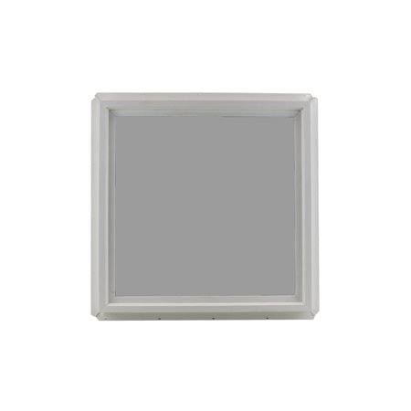 Square Window 24 inch x 24 inch Double Pane Tempered Low E Glass PVC Frame R1411