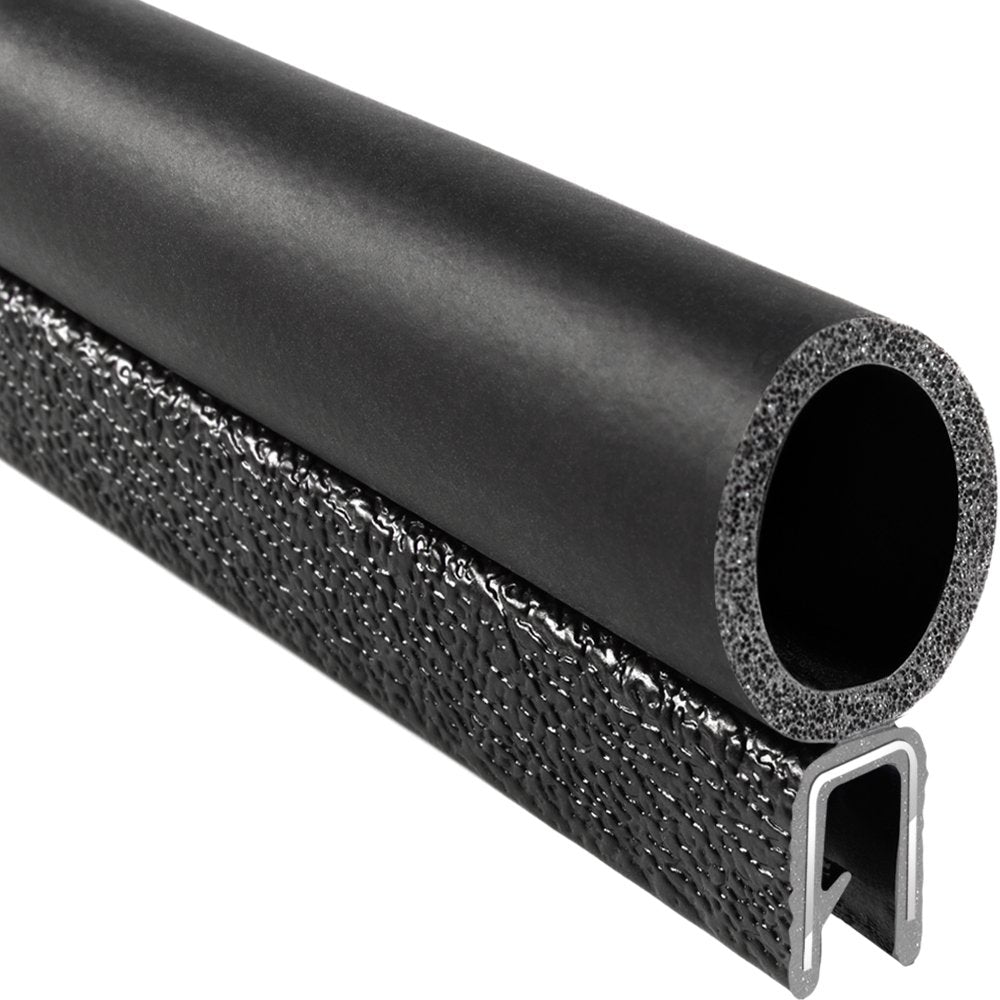 PVC Plastic Trim Seal with EPDM Rubber Seal, 25 ft Length V616524