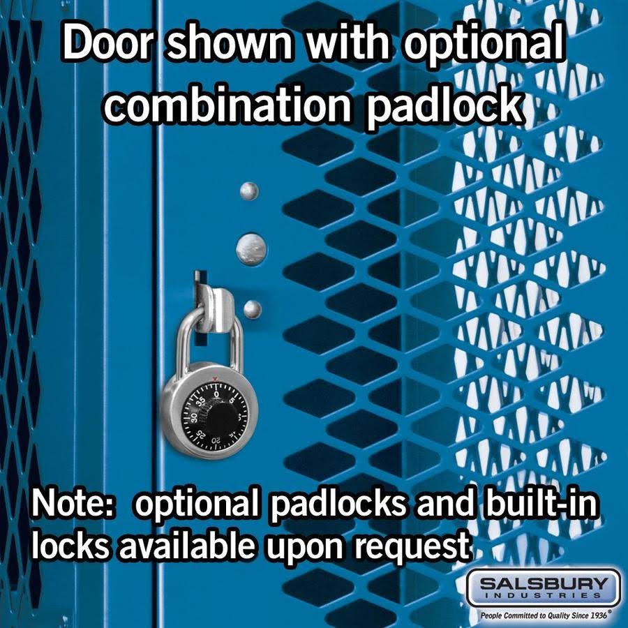Blue Vented Metal Locker G94076