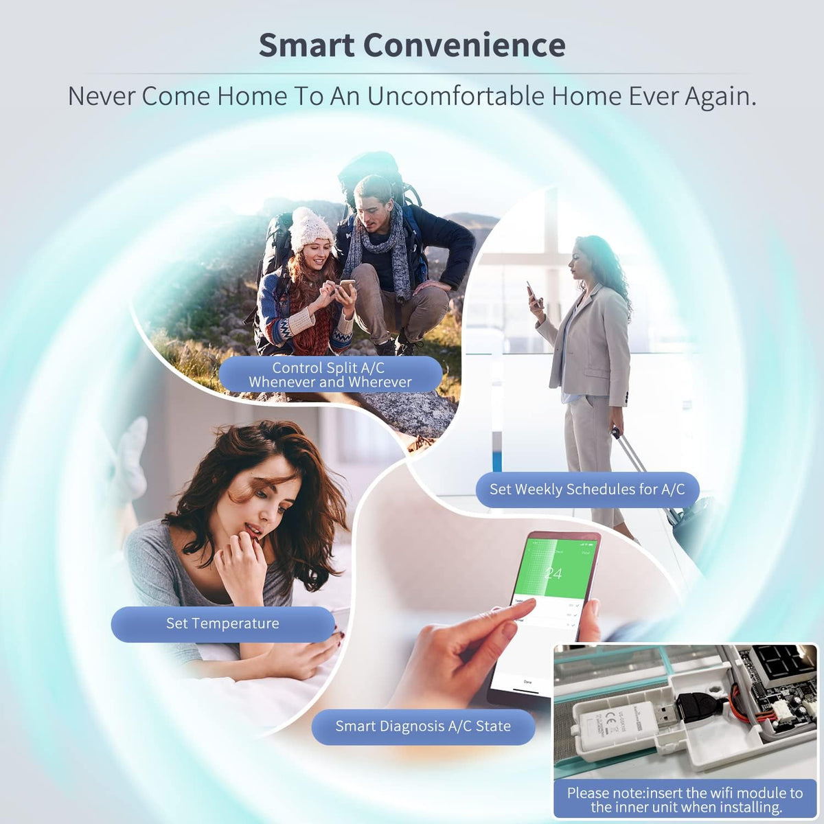12,000 BTU WiFi Enabled Ductless Mini Split Air Conditioner A632