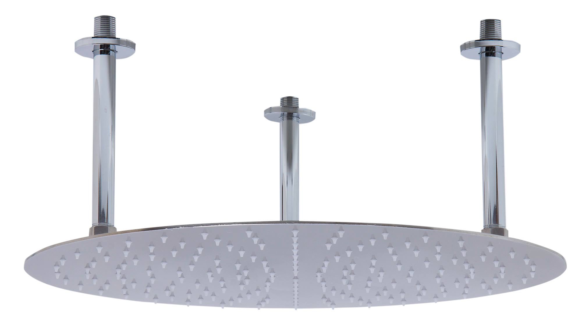 20x22 Round Brushed Solid Stainless Steel Rain Shower Head H44152