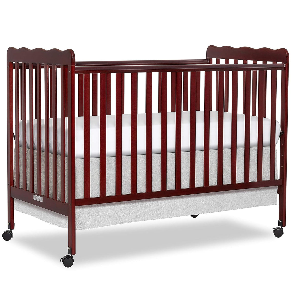 2-in-1 Convertible Crib in Natural, Full, 54x31x40 Inch E88848