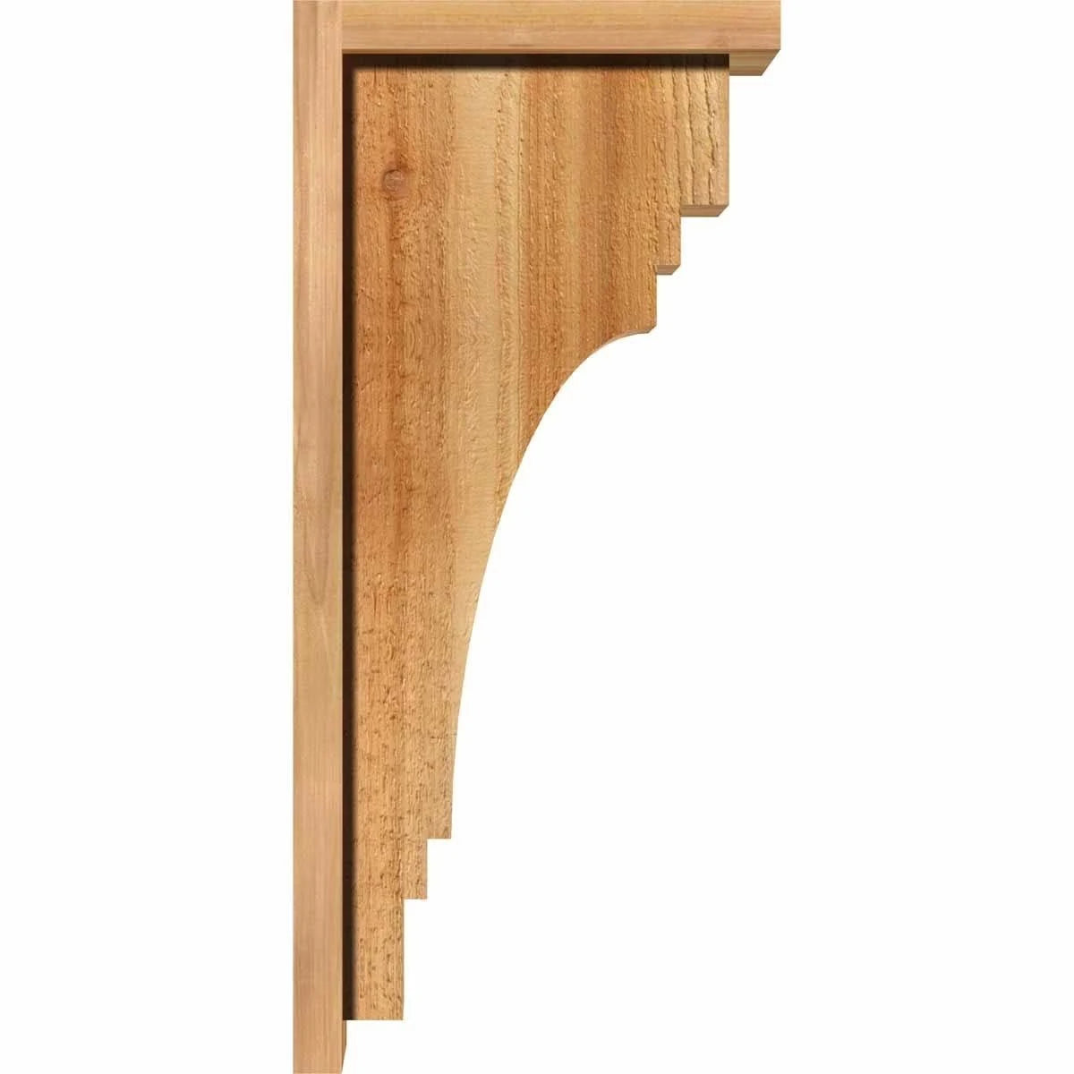 Pescadero Rough Sawn Corbel with Backplate, Western Red Cedar K5172
