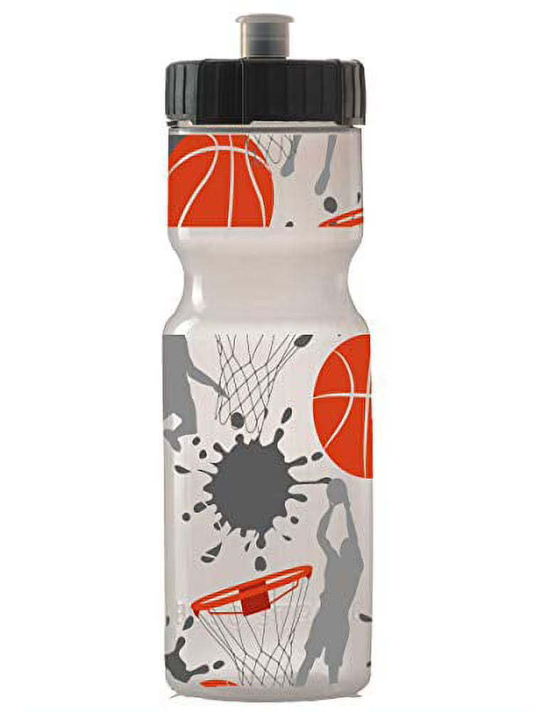 22 oz BPA Free Sports Squeeze Water Bottle with Push/Pull Cap W98920