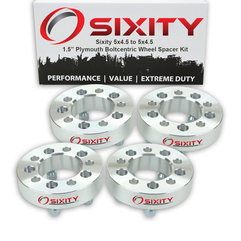 4 pc 1.5" 5x4.5 Wheel Spacers with 1.25in Studs I108362