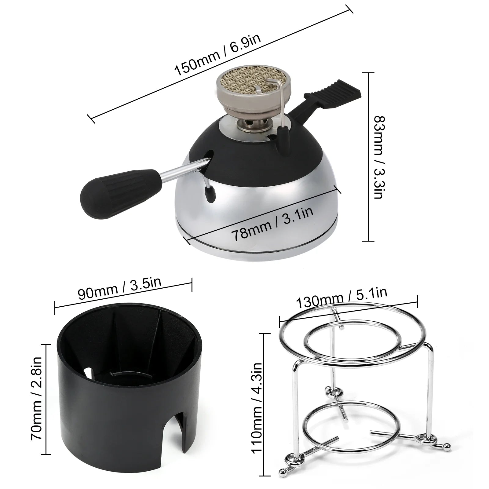 Outdoor Furnace Stove Coffee Maker Windproof Portable Butane Stove O2519
