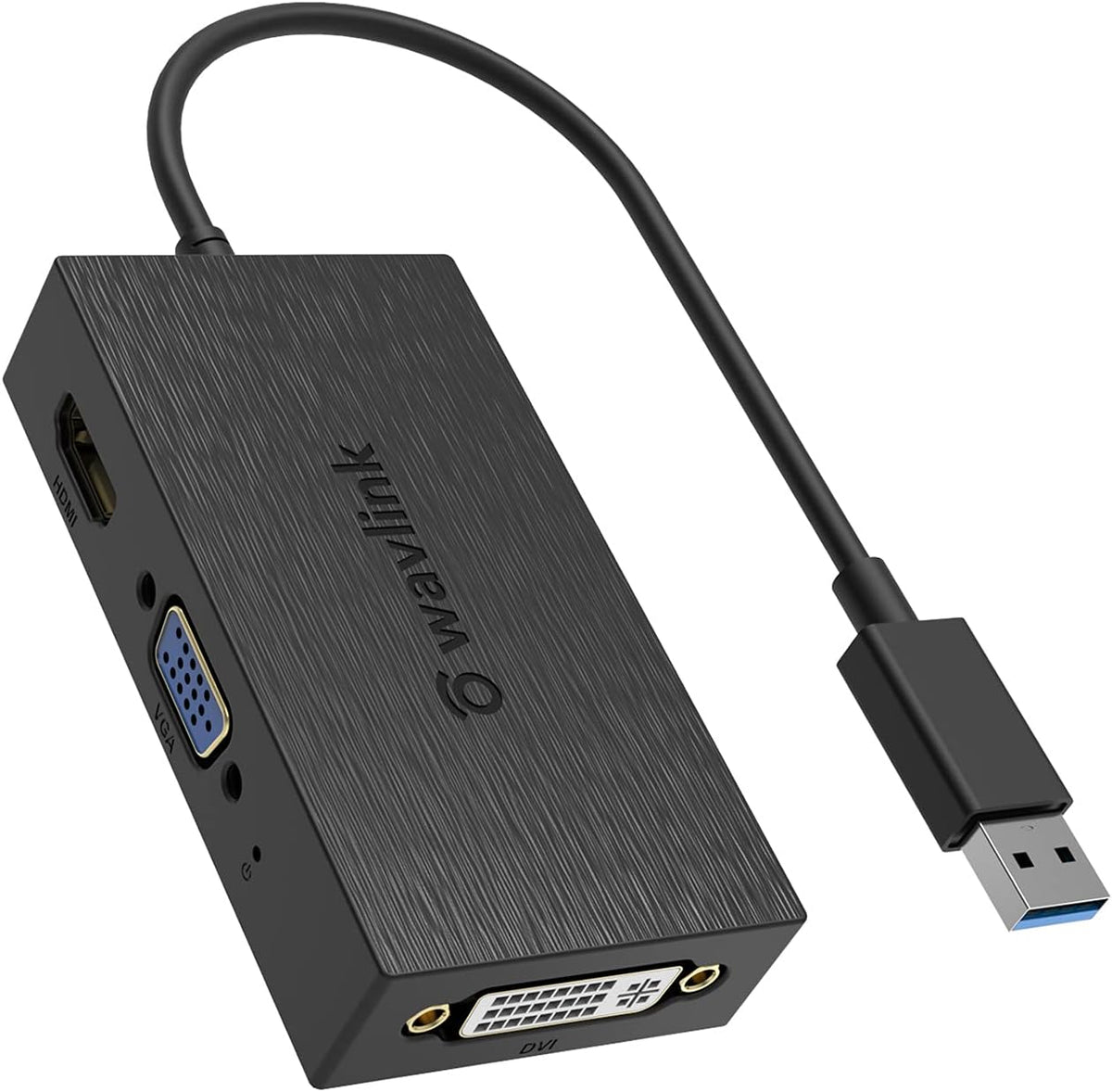 USB 3.0 to Dual HDMI Video Graphics Adapter, 4K@30Hz and 1080P@60Hz External Video Card Adapter I551