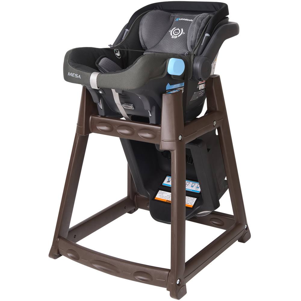 Brown High Chair with Black Seat Q82919