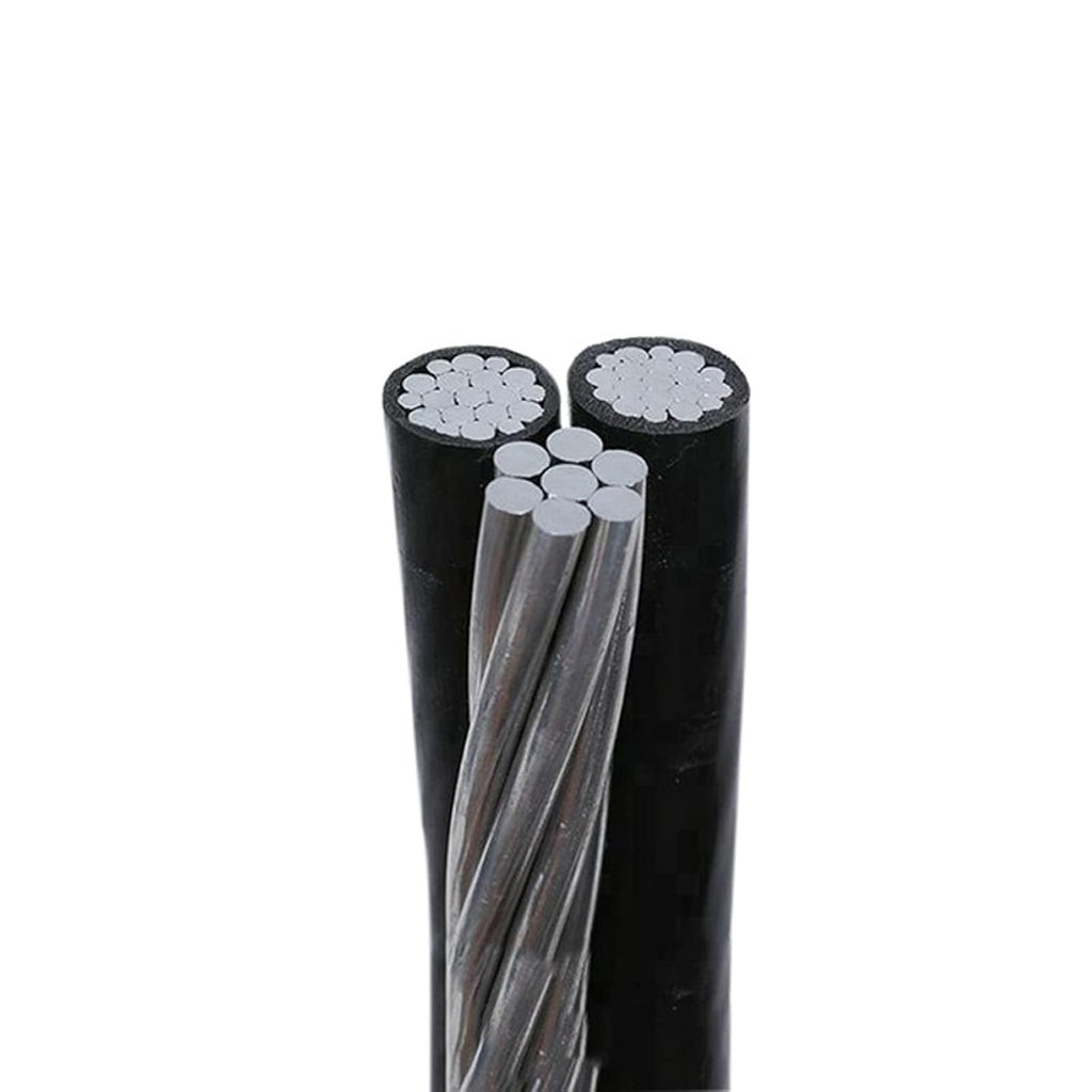 150' Nassau Cockle 2-2-4 Aluminum Triplex Overhead Service Drop Cable B511094