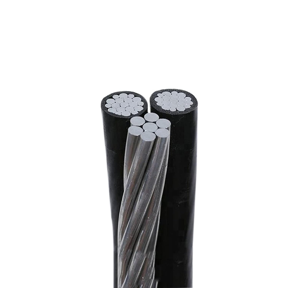 150' Nassau Cockle 2-2-4 Aluminum Triplex Overhead Service Drop Cable B511094