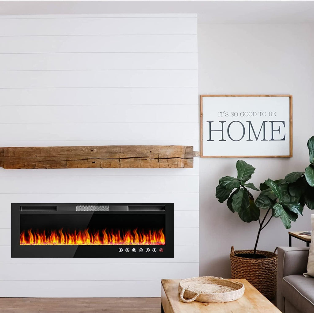 Electric Fireplace Heater with Remote Control, 750/1500W Y23852