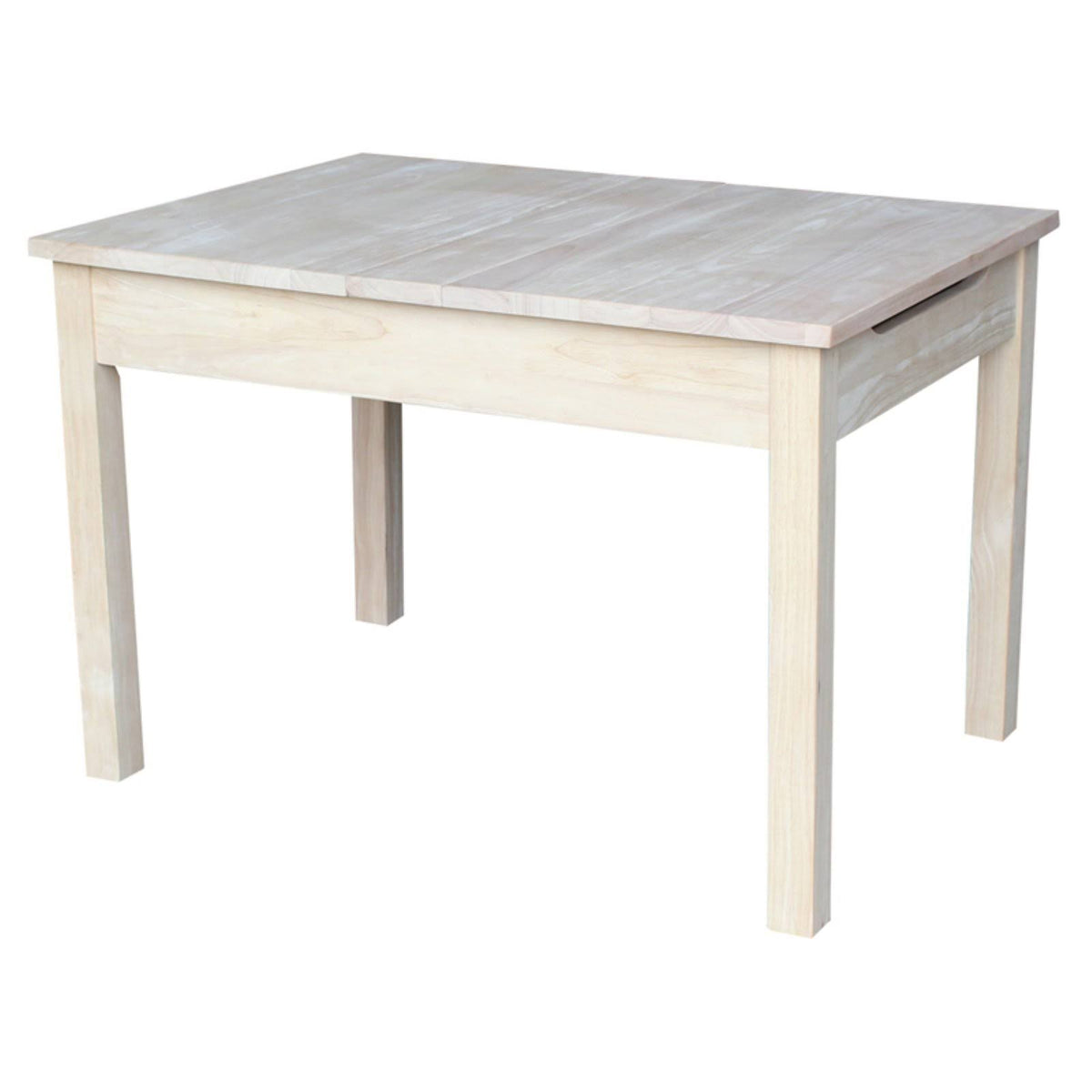Unfinished Kids' Storage Table with Lift Top J1110