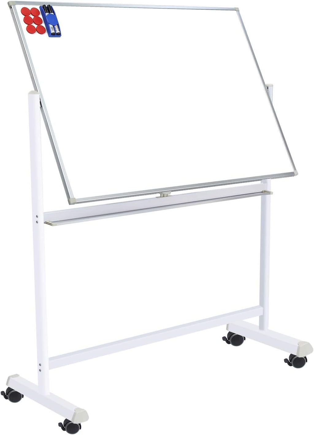 60x40 Double Sided Dry Erase Board with Stand on Wheels I78820