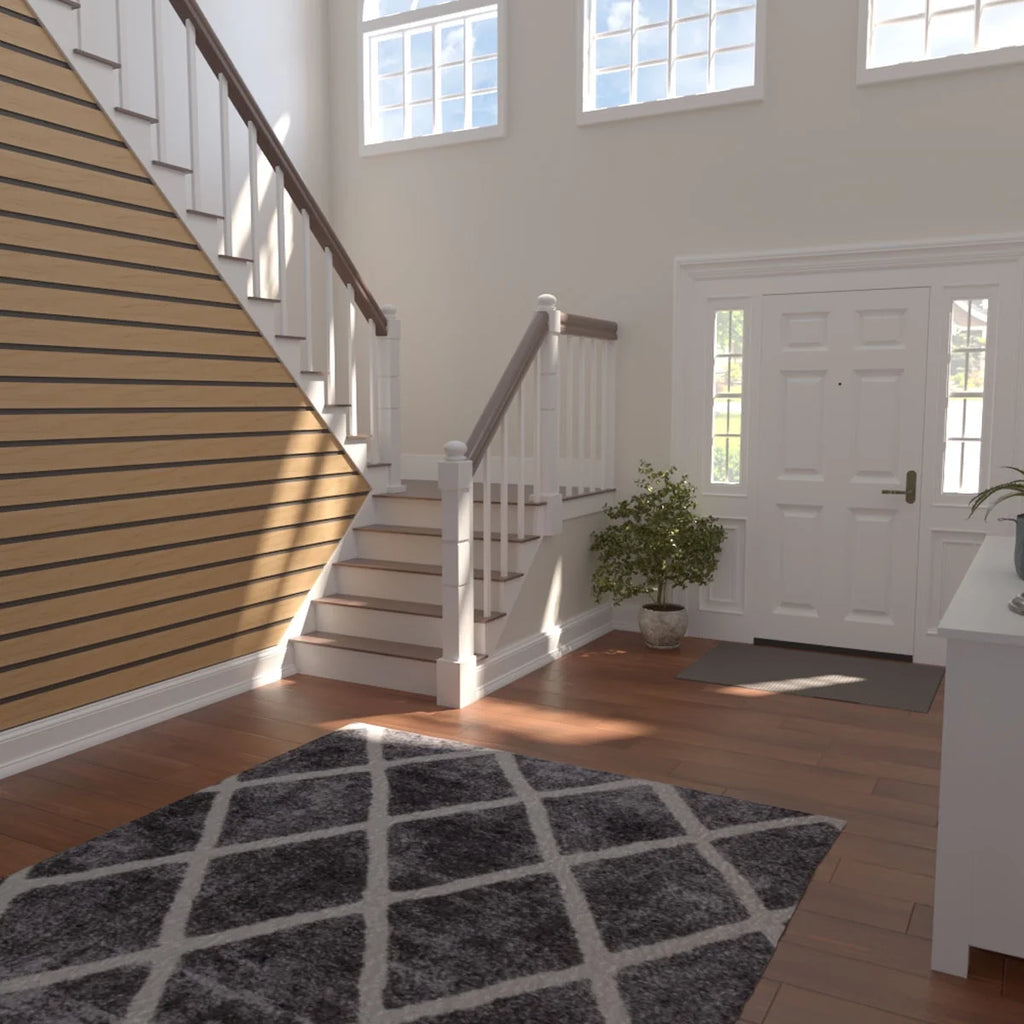 Adjustable Wood Slat Wall Panel Kit, Maple, 11 Slats U960304
