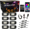 8 Pods RGB LED Rock Lights with Remote Control S4447