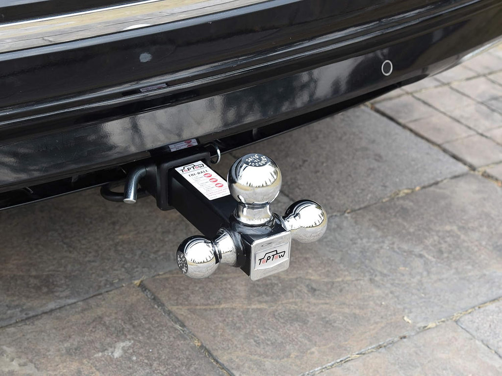 Tri Ball Hitch Mount, Chrome Balls, 2" Receiver, Pack of 2 A4362