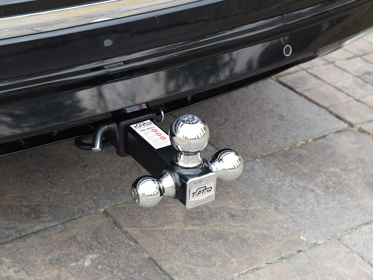 Tri Ball Hitch Mount, Chrome Balls, 2" Receiver, Pack of 2 A4362