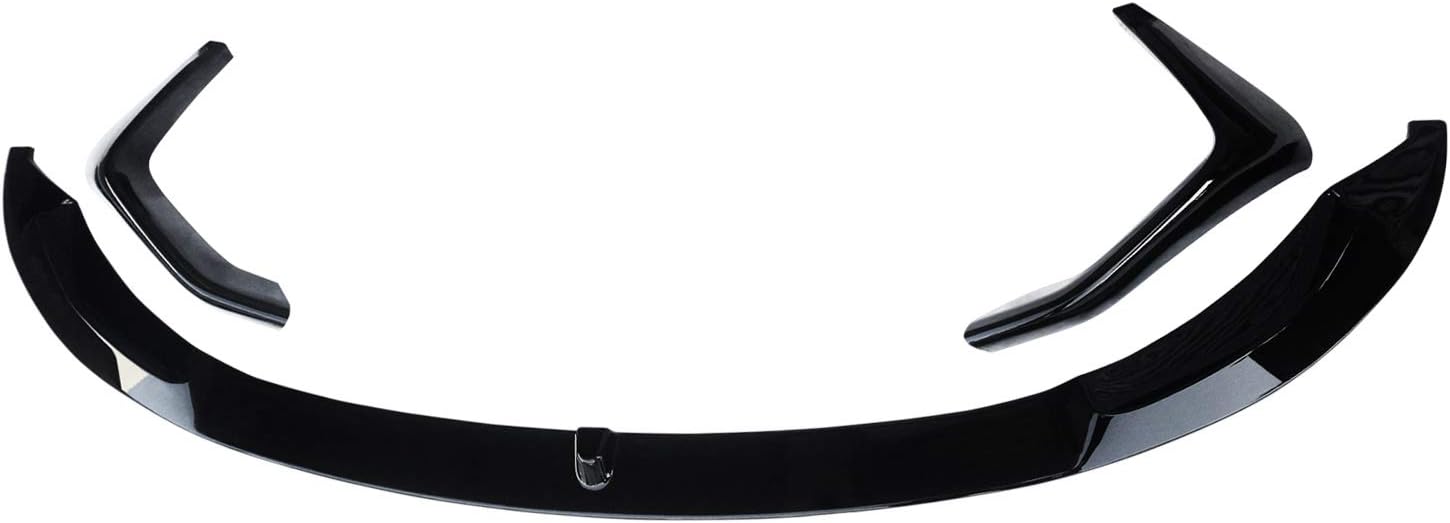ABS Gloss Black Front Bumper Spoiler Splitter Q70176