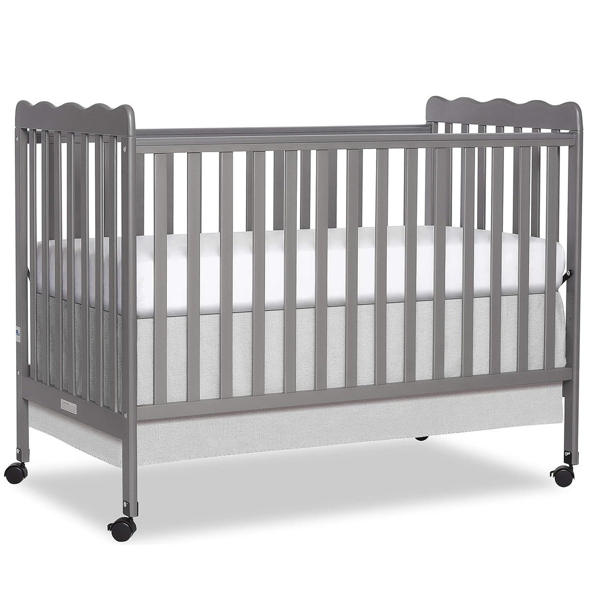 2-in-1 Convertible Crib in Natural, Full, 54x31x40 Inch E88848
