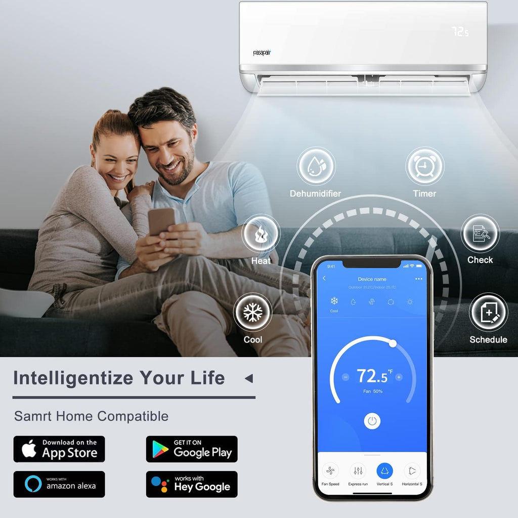 12,000 BTU WiFi Enabled Ductless Mini Split Air Conditioner A632