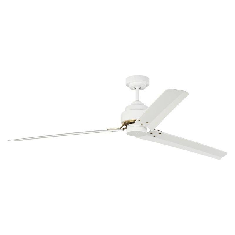 68x22 Arcade Ceiling Fan Midnight Black Polished Nickel M7574