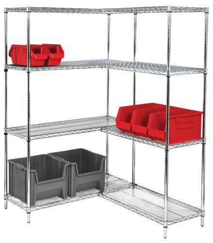 Chrome Wire Shelving Unit R408