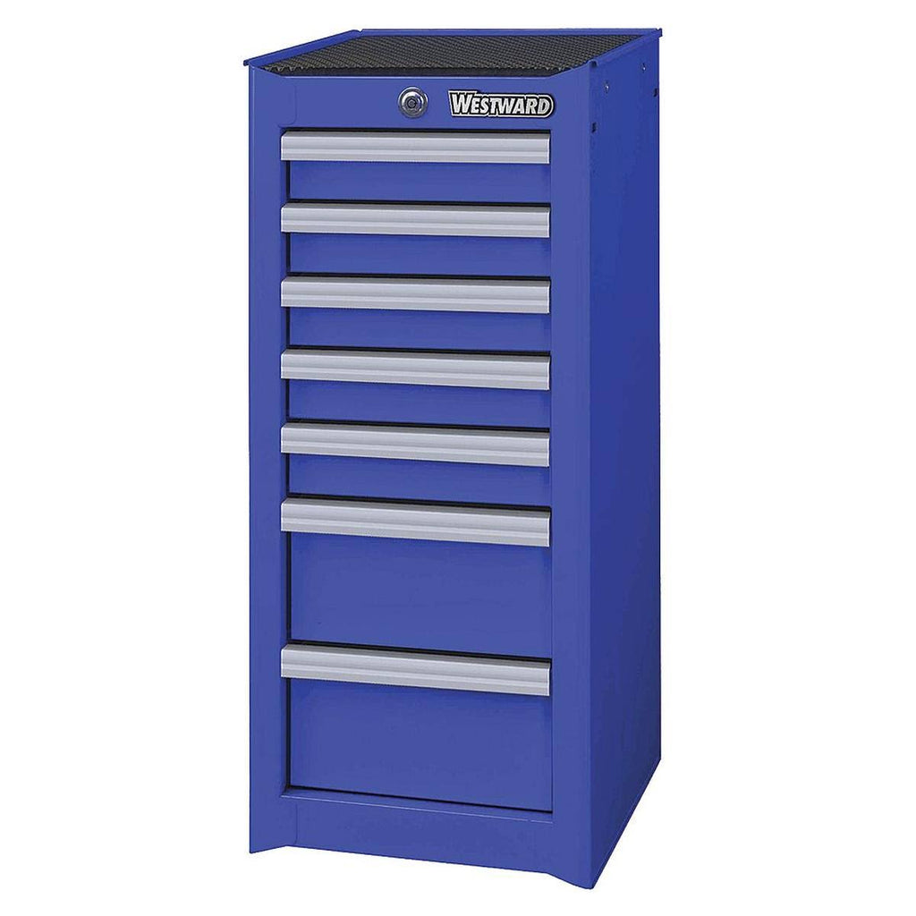 Blue 7 Drawer Side Cabinet E581