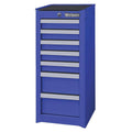 Blue 7 Drawer Side Cabinet E581