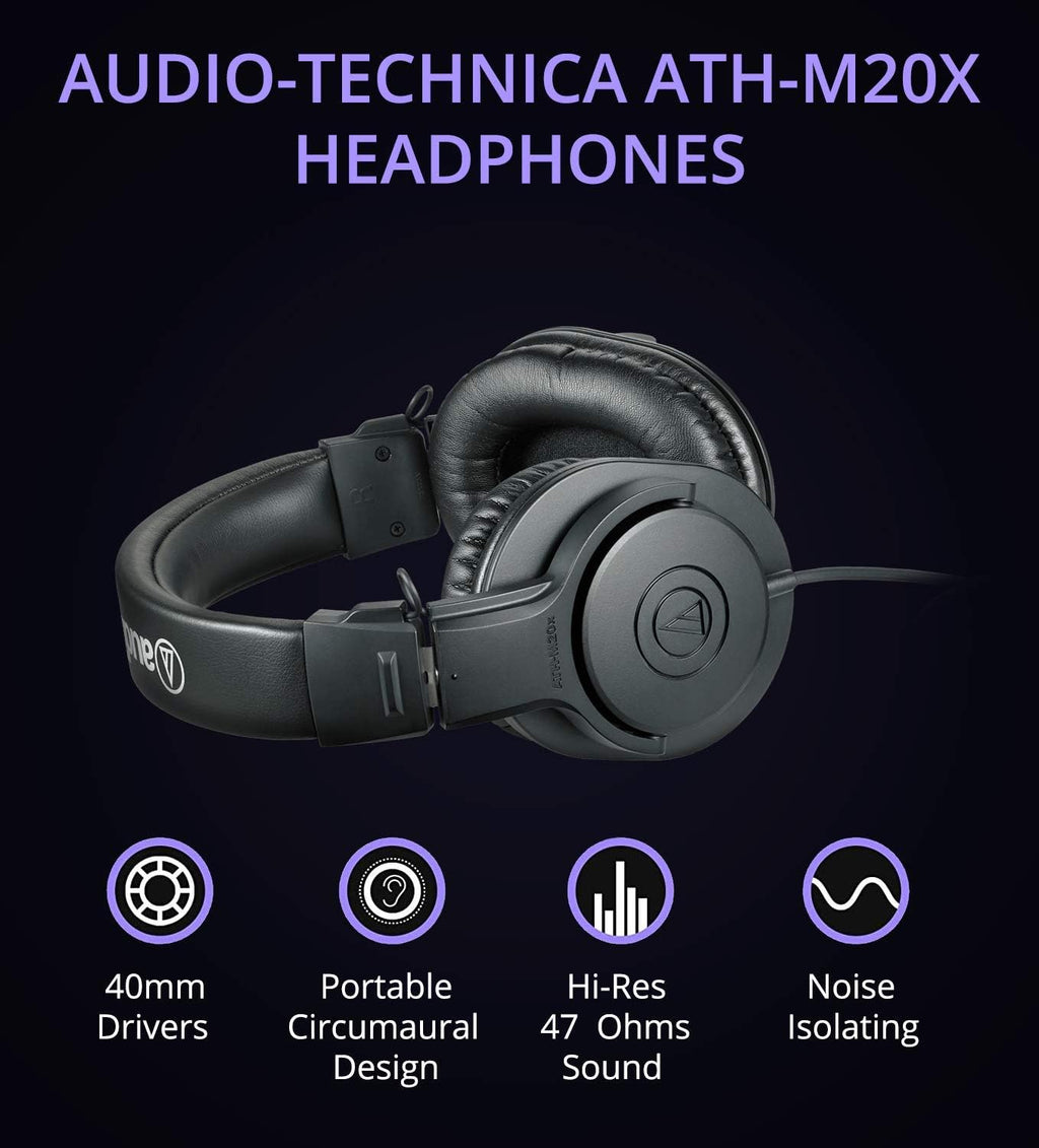 Streaming/Podcasting Pack Bundle with Pop Filter and USB Extension Cable C726474