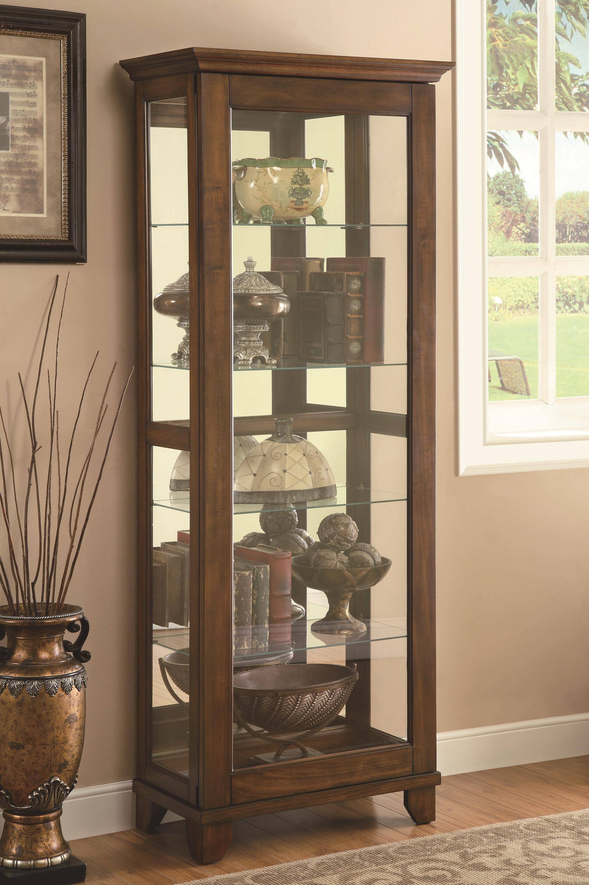 Warm Brown Curio Cabinet W31376