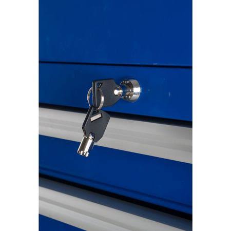 Blue 7 Drawer Side Cabinet E581