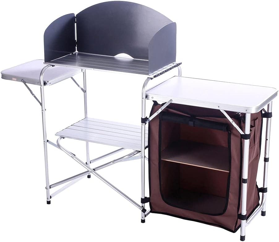 Folding Grill Table with Carry Bag Z953339
